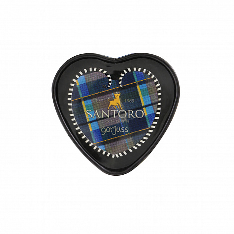 Баночка в форме сердечка Gorjuss Tartan - Ruby (Yellow)