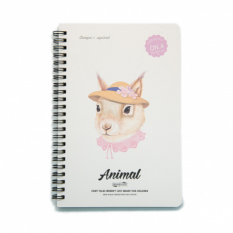 Тетрадь А5 "Animal" на пружине Squirrel 4