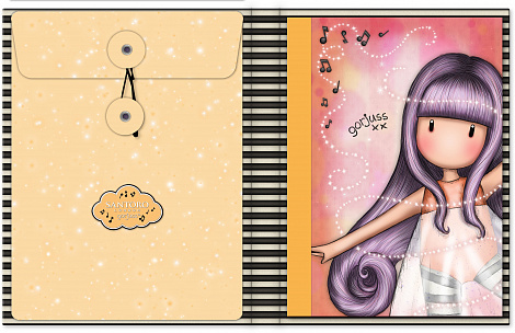 Канцелярский набор с блокнотом Santoro Melodies - Little Dancer