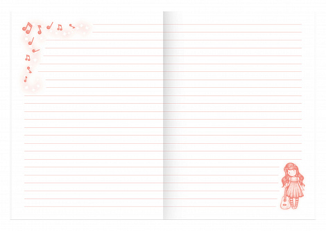 Канцелярский набор с блокнотом Santoro Melodies - This One's For You