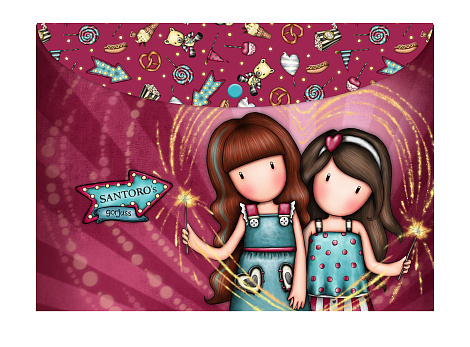 Набор папок для документов А4 Fairground Stationery - Fireworks / Up and Away