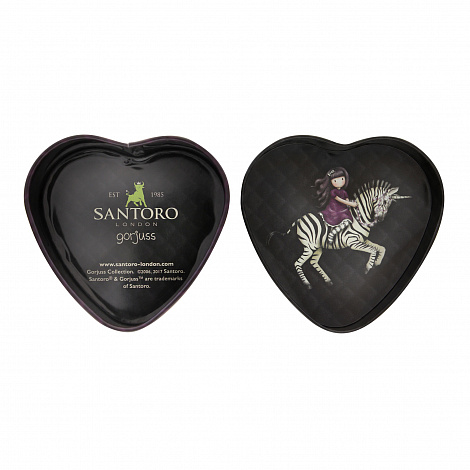 Баночка в форме сердечка Gorjuss Tartan - The Dark Streak