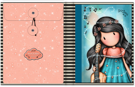 Канцелярский набор с блокнотом Santoro Melodies - This One's For You