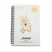 Тетрадь А5 "Animal" на пружине Rabbit 2