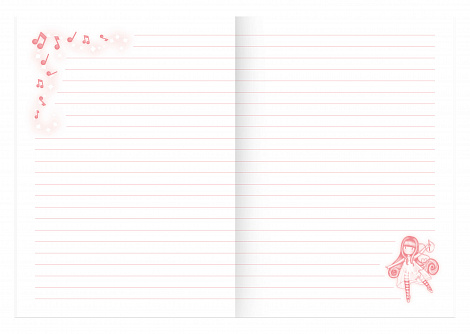 Канцелярский набор с блокнотом Santoro Melodies - Little Dancer