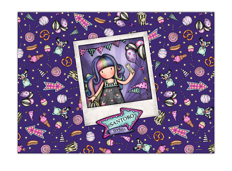 Набор папок для документов А4 Fairground Stationery - Fireworks / Up and Away