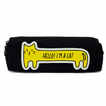 Пенал "Hello I'm a cat" жёлтый кот