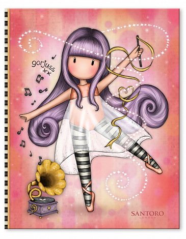 Канцелярский набор с блокнотом Santoro Melodies - Little Dancer